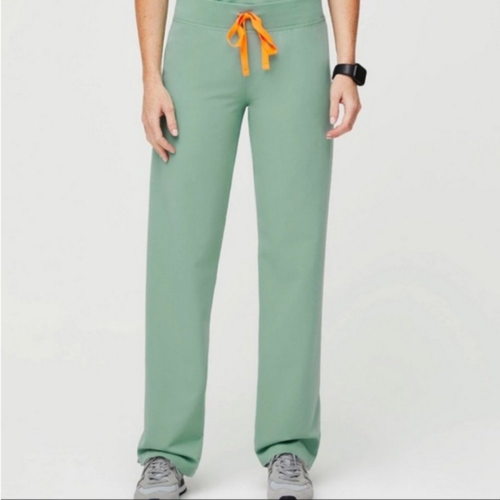 Figs Livingston scrub pants in Limited edition color “Jade” - medium tall